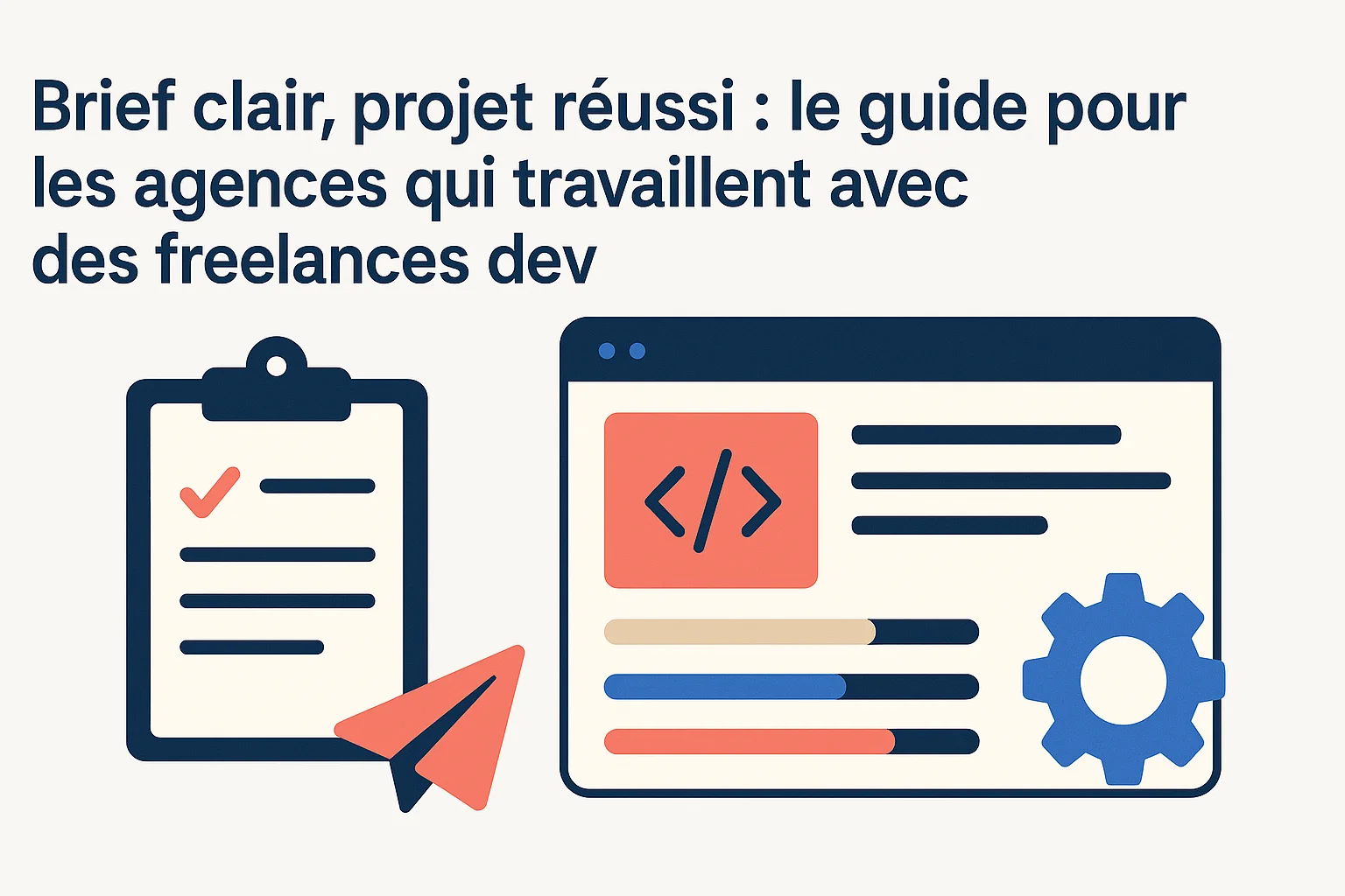 Brief clair, projet réussi le guide pour les agences qui travaillent avec des freelances dev