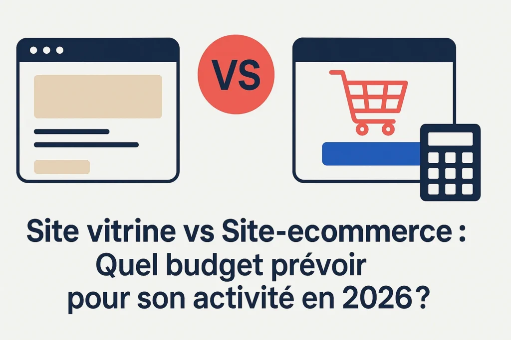 Site vitrine vs Site E-commerce. Quel budget prévoir pour son activité en 2026
